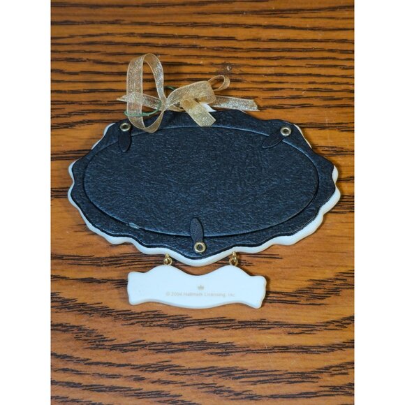 Hallmark Keepsake Ornament "Our Family" 2004 Porcelain Frame With Ribbon Hanging - Picture 7 of 7